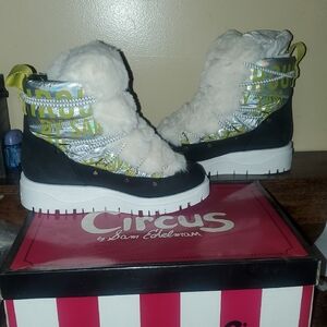 Circus by Sam Edelman Women' Black and White Boots